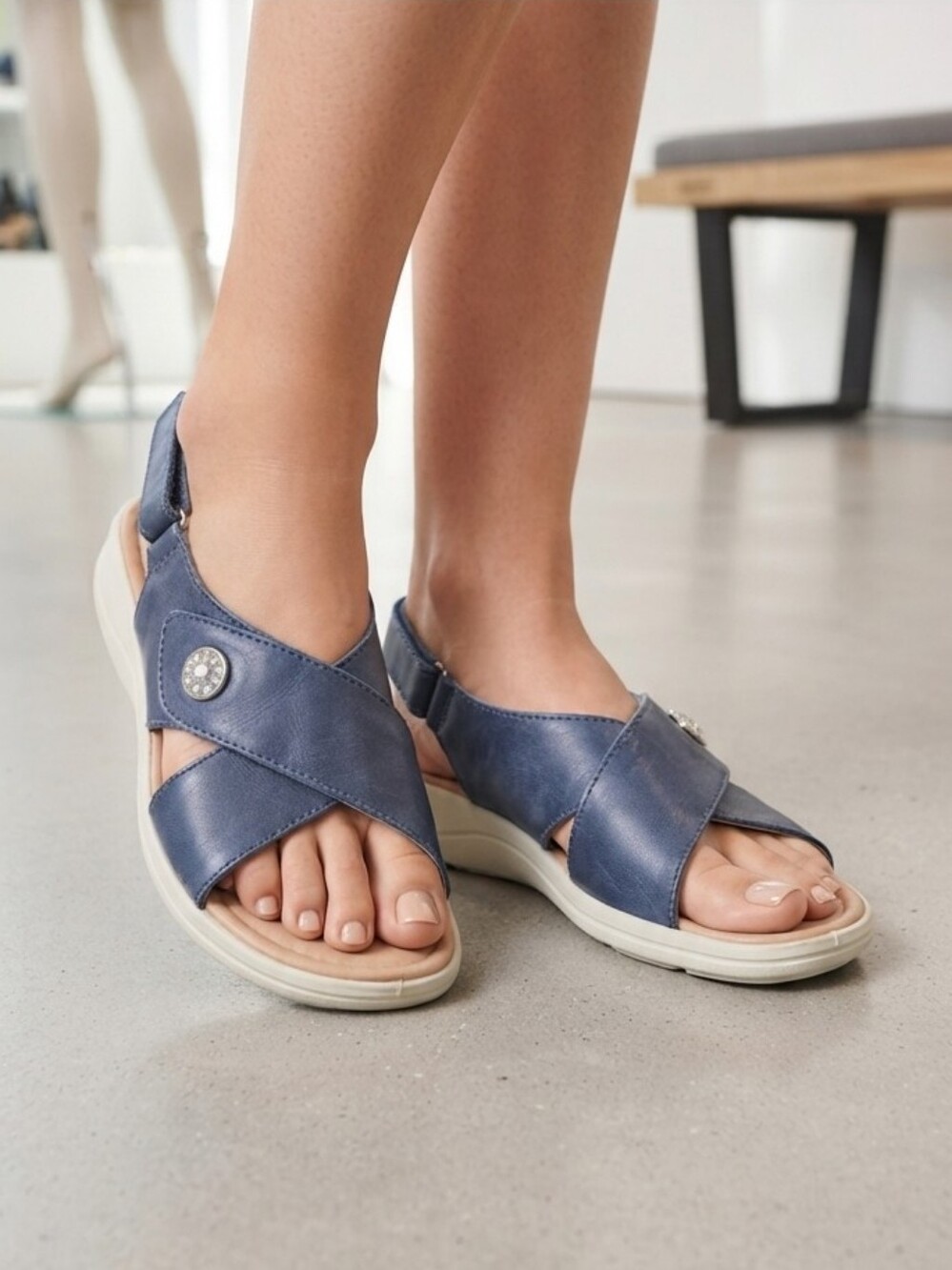 IMAC "Charlotte" Leather Sandals. Size 40